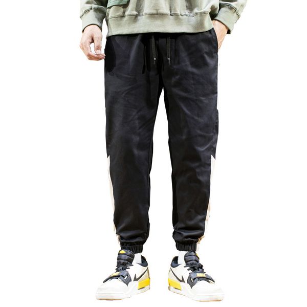 

men designer loose joggers solid color track pant casual trousers fashion sports cargo pockets pants plus size