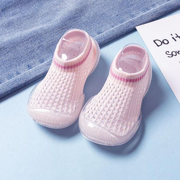 

children's footwear baby toddler shoes soft bottom anti-slip silicone thick breathable mesh floor socks 2021 first walkers