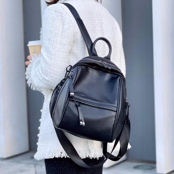 

women backpacks shoulder bags fashion summer backpack leather lady large capacity school bag