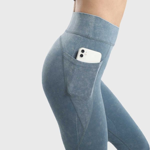 

high elastic tights breathable fitn's running sports seamls yoga pants pocket, Gray