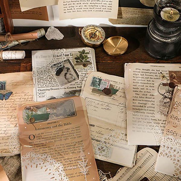 

other arts and crafts 25sheets/pack pvc striker diary planner decoration nice gift diy handbook scrapbooking paper retro style multipurpose