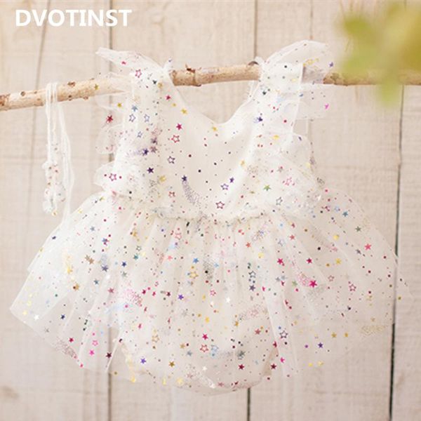 

caps & hats dvotinst born baby girls pography props headband blingbling stars outfit dress 2pcs fotografia studio shoots po, Yellow