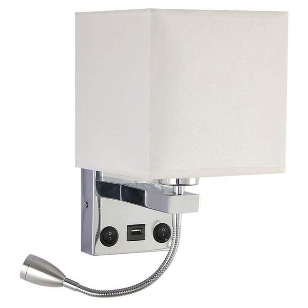 

wall lamp modern led bedside bedroom applique sconce with switch usb interior headboard home el lights(without bulbs)