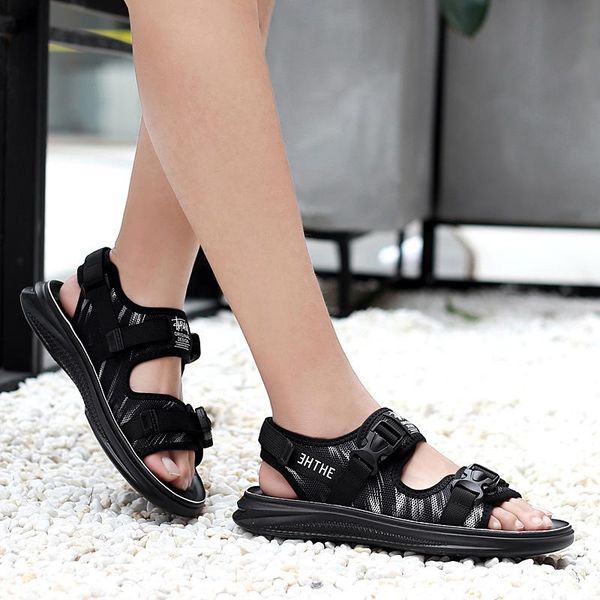 

sandals sandalias mountain homme summer slip mens casual breathable praia homens for slippers footwear 39 on plage sandale large male s, Black