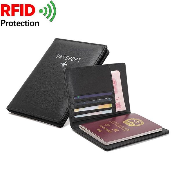 

card holders multifunction documents package handbag women travel passport cover foldable holder wallet, Brown;gray