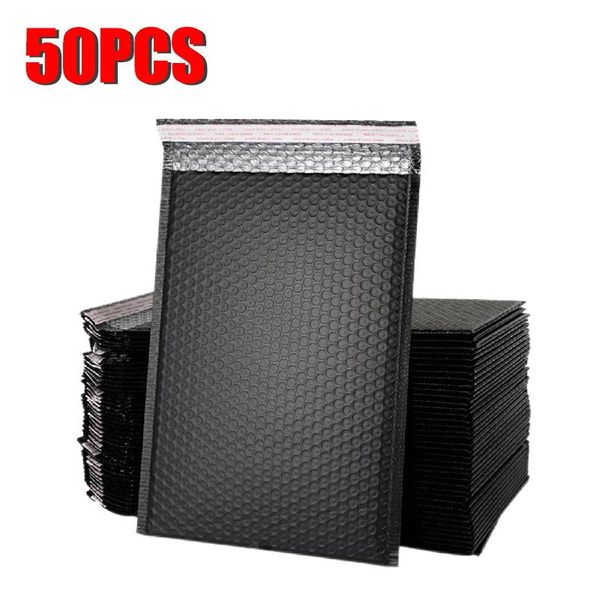 

storage bags 50pc bubble envelope bag self-adhering holographic packaging mailing film padded couriers mailer postal pouch