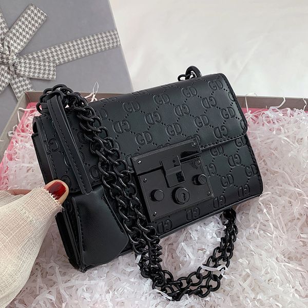 

luxury handbags women's 2021 new korean fashion small square women's embossed one shoulder cross chain bags