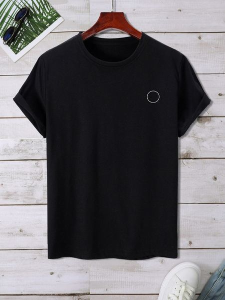 

men geo print tee e0ps#, White;black