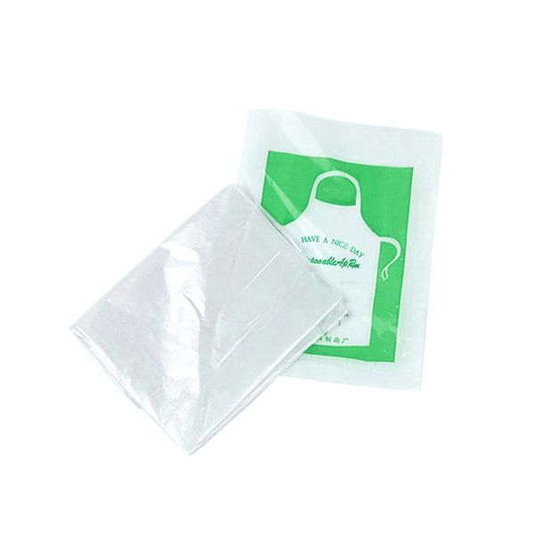 

aprons 150pcs universal transparent disposable cleaning apron beauty bib for kitchen cooking (55x65cm)