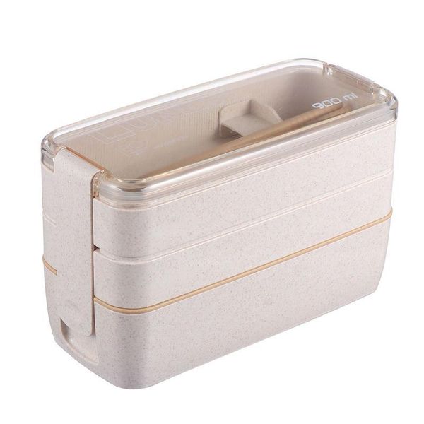 

storage bottles & jars 1 set convenient bento box anti-leak with spoon and fork