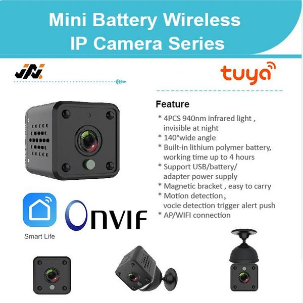 

mini camera tuya wifi ip cameras cctv audio video camcorder portable usb webcam recorder onvif battery