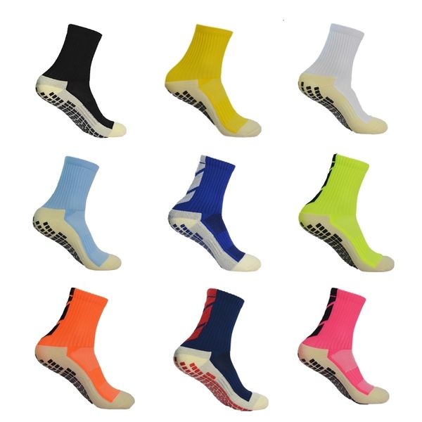 

new football socks anti-slip soft breathable thickened towel bottom sports cycling women child soccer, Black