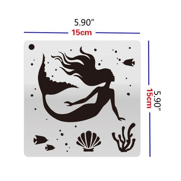 

gift sets 16 pcs marine life layering templates for stamping scrapbooking embossing wall painting school projects diy crafts 85dd