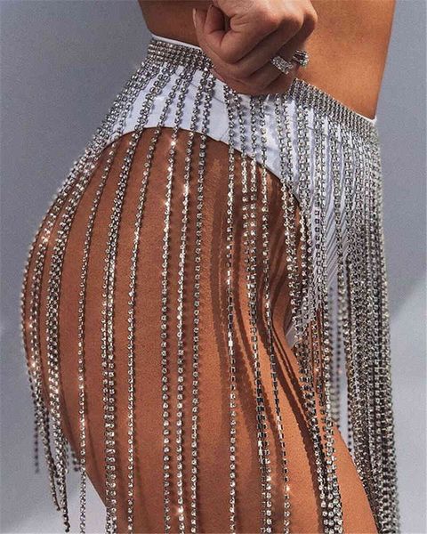 

luxury bling rhinestone belts long tassel fringe belt gold crystal chain wedding bridal belt strap for women belt accessory 210326, Black;brown