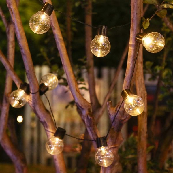 

solar lamps fairy lights light bulb garland christmas street lamp outdoor for garden patio
