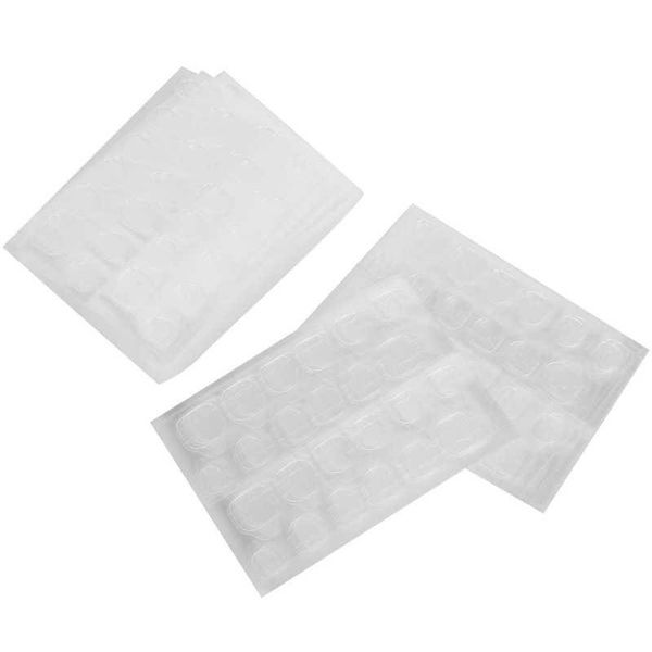 

nail gel 50 sheet waterproof double sided fake adhesive tabs transparent tape manicure, Red;pink