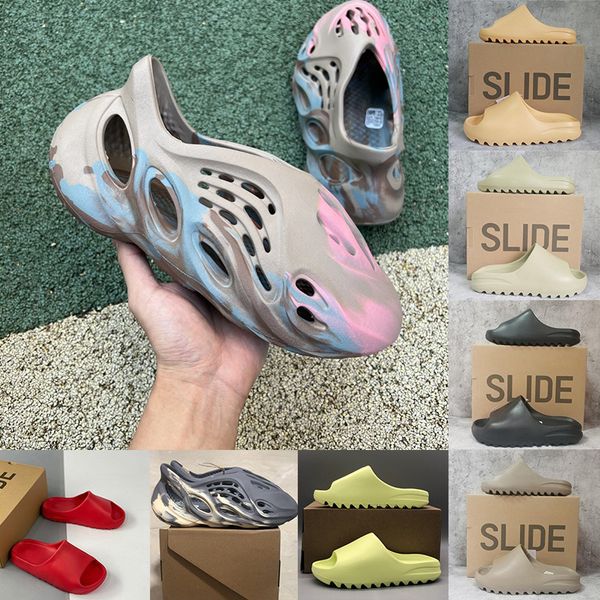 

foam runners slippers designer mx sand grey ochre mineral blue runner sandals mens womens slides resin green black core sand beach shoes loa
