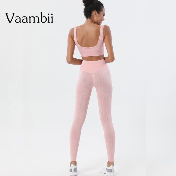 

ribbed leggings woman gym set jogging bras for women two pieces seamless suit work out running clothing ladies sports outfit yoga