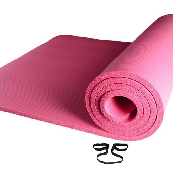 

non-slip yoga mat thick soft solid color fitness cushion for indoor or outdoor activities mats
