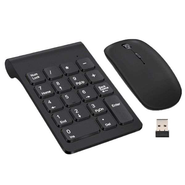 

keyboard mouse combos 2.4g wireless mini digital and set 18 keys usb number numeric keypad pad for lappc notebook desktop