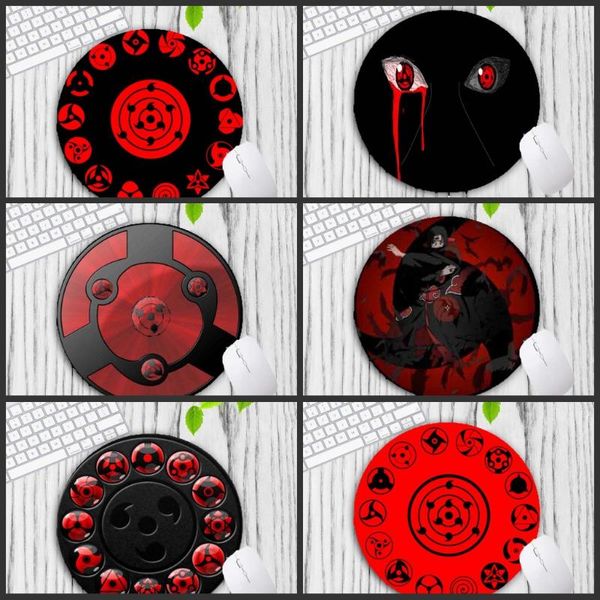 

mouse pads & wrist rests xgz naruto anime pattern gaming pad round mousepad office mice rubber home computer anti-slip desk table mat 20x20c