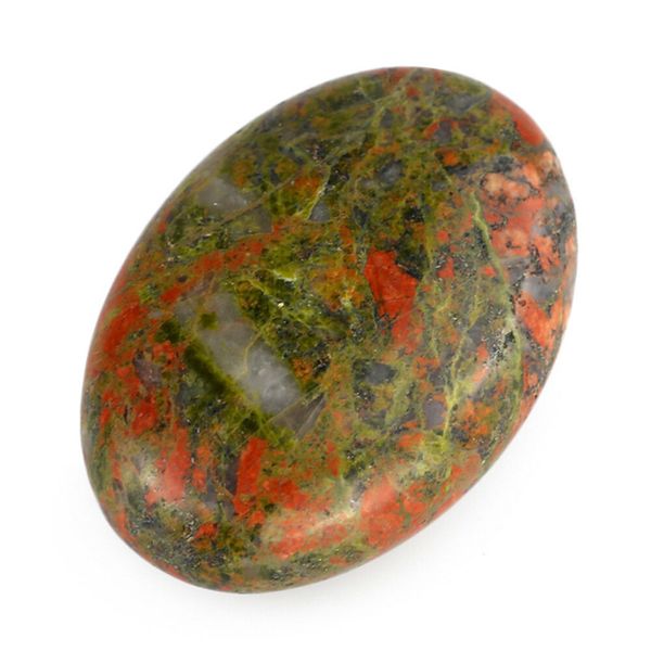 Natural ClinozoiSite Tumbled Palm Unakite Stone Cristal Massagem Cura Reiki