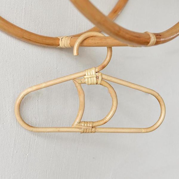 

hangers & racks rattan practical hats clothes hook sturdy kids hanger reusable for bathroom