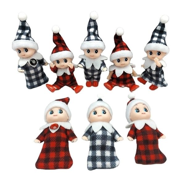 

2915new 8 models of christmas elf doll children's gift bookshelf elf doll bag