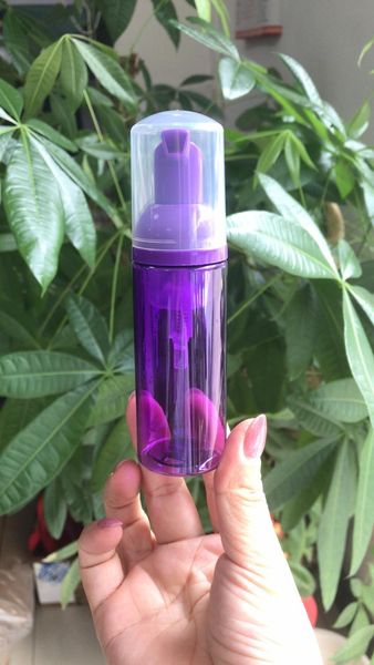 

storage bottles & jars shitouyao 60ml purple plastic foam bottle empty cosmetic refillable package lashes cleanser shampoo container with go