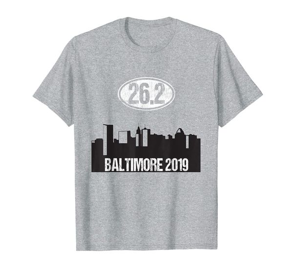 

26.2 Marathon Baltimore Skyline Runner Gift 2019 Jogger T-Shirt, Mainly pictures