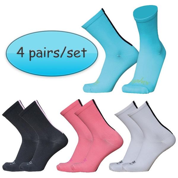 

pairs/set cycling socks men women professional sport outdoor breathable road bike calcetines ciclismo sports, Black