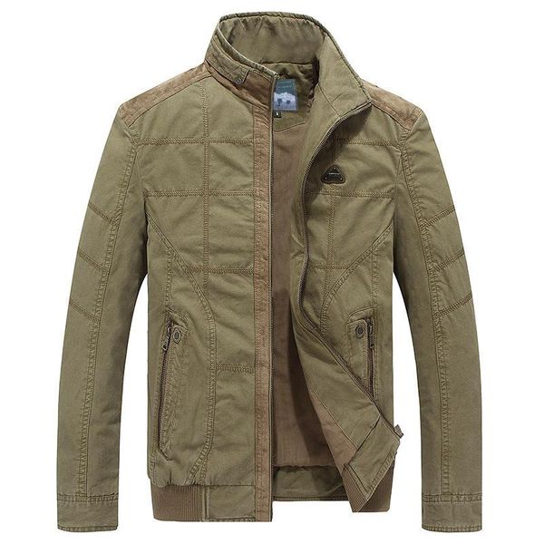 

men's jackets 2021 urban pure cotton autumn windbreaker military thick tactical casual coat fashion outdoor bomber jacket plus size, Black;brown