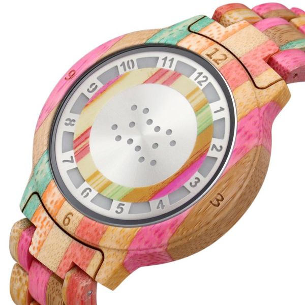 

wristwatches relogio digital 2021 fashion led men watch wood wristwatch quartz watches women male clock unique time display dropship gift, Slivery;brown