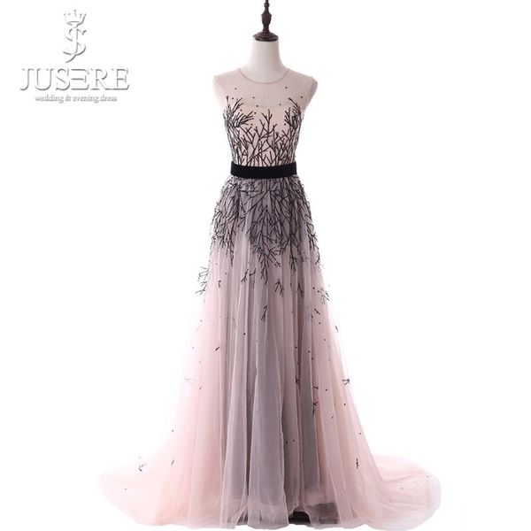 

party dresses slim champagne black beading tank illusion belt sash full beads lining strapless floor length train tiny prom evening dress, White;black