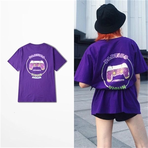 

tee bandit hip hop rap t-shirts short sleeve men broken fiddle cartoon printed skateboard shirt high street kanye west season t, White;black