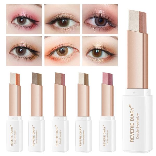 

eye shadow two-color gradient stereo stick pen eyeshadow double color shimmer glitter makeup