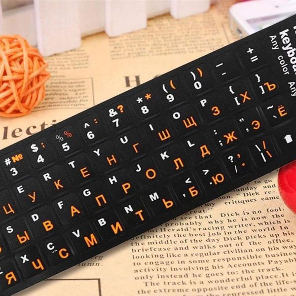 

the russian alphabet keyboard sticker of notebook computer deskcover covers