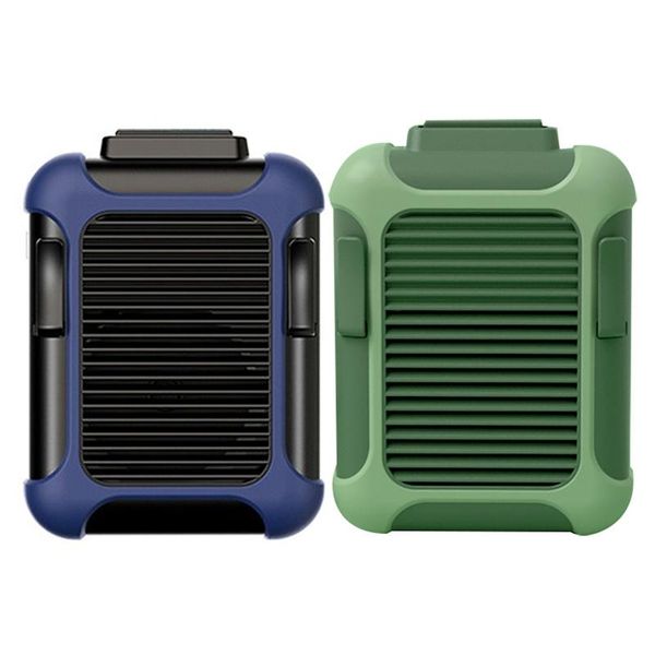 

electric fans 2 in 1 mini waist clip on fan hanging wearable belt neck handheld usb charging quiet