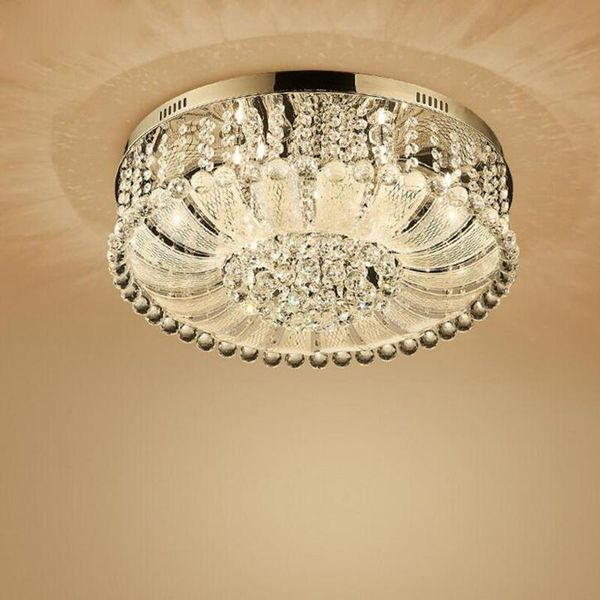 

ceiling lights american crystal lamp european-style led round living room modern minimalist bedroom restaurant lighting creative