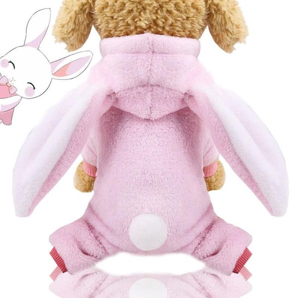 

dog apparel coral pet clothes the four-legged super long ears coat into a small and medium-sized cat can wear
