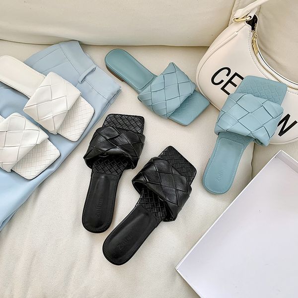 

slippers flats beach home designer shoes women summer fashion house woman heel sandals ladies rubber ploj, Black