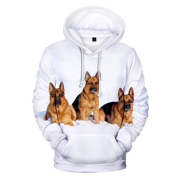 

teenage favorite 3d print german shepherd hoodies men women kids sweashirts spring autumn hip hop clothes cute pet dog men's & sweatshi, Black