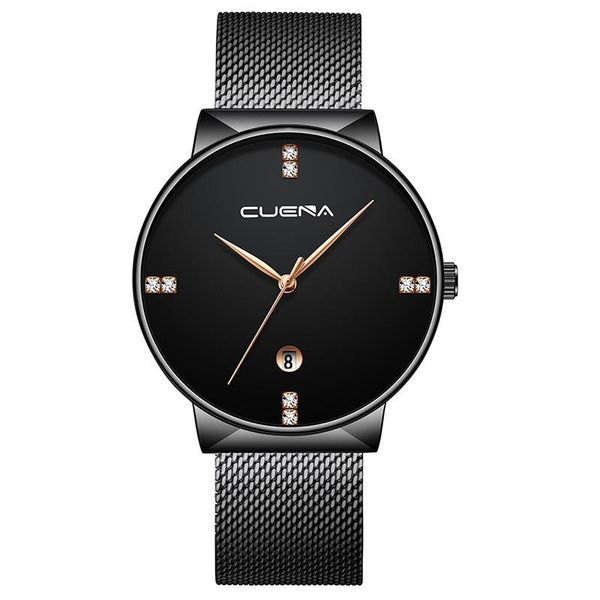 

wristwatches black business watch for men luxury ultra thin clock male steel strap casual quartz wrist relogio masculino, Slivery;brown