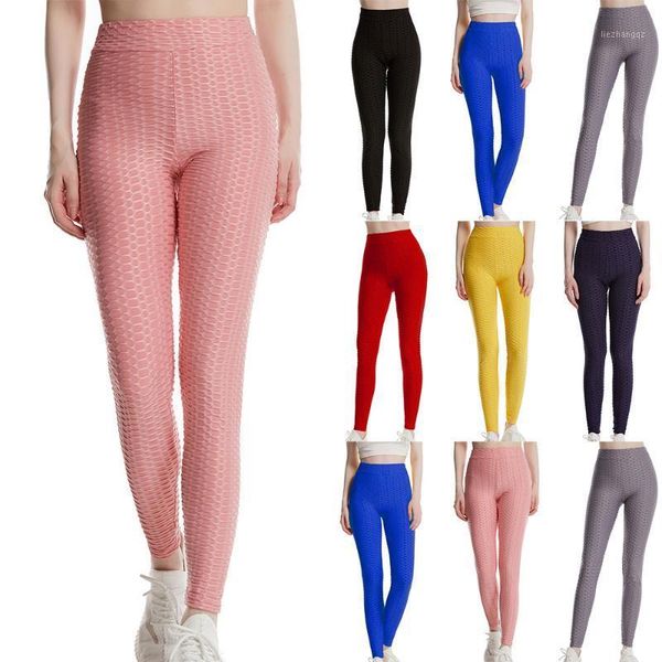 

yoga outfit women plain sports long pants ladies summer gym training elastic leggings fitness running joggers trousers activewear