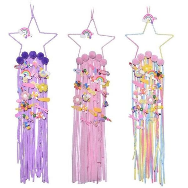 

decorative objects & figurines hair clips holder bow hanger hang storage organizers for women girls hanging decorations room decor home deco