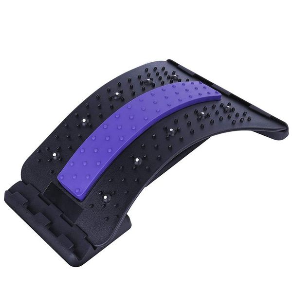 

fishing accessories back stretch massager, waist stretcher fitness stretching equipment, used for and relaxation purple