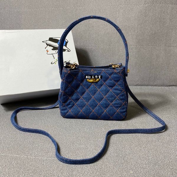 

small fragrance out of print vintage gift diamond denim double star underarm bag