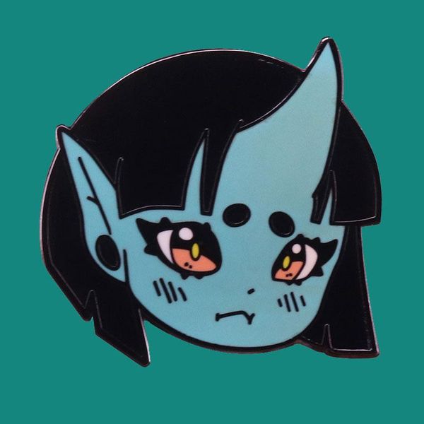 

pins, brooches cute girl enamel pins brooch collecting anime figure lapel badges men women fashion jewelry gifts adorn backpack collar hat, Gray