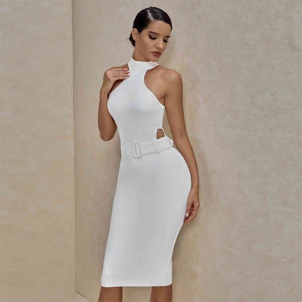 

dresses white straddle summer arrival of midi women bandage dress bodycon club party at night prxd, Black;gray