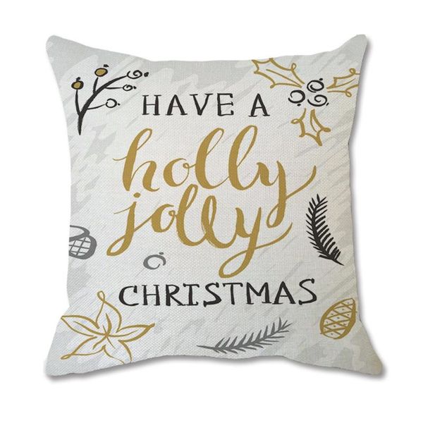 

cushion/decorative pillow elk deer christmas cushion cover decorative throw xmas year decor home decoration polyester pillowcase almofadas